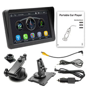 7- Inch Portable Wireless Carplay Radio,  Bluetooth,  Universal MP5 Player With Car Navigation