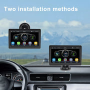 7- Inch Portable Wireless Carplay Radio,  Bluetooth,  Universal MP5 Player With Car Navigation